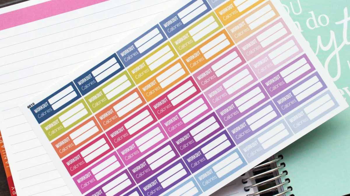 10 ways to use your planner & planner stickers to exercise more - and stick to it! (get it...?)