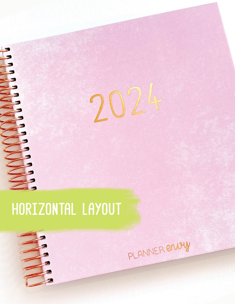 2024 Planner Horizontal Style Perfect For Planner Stickers & Weekly