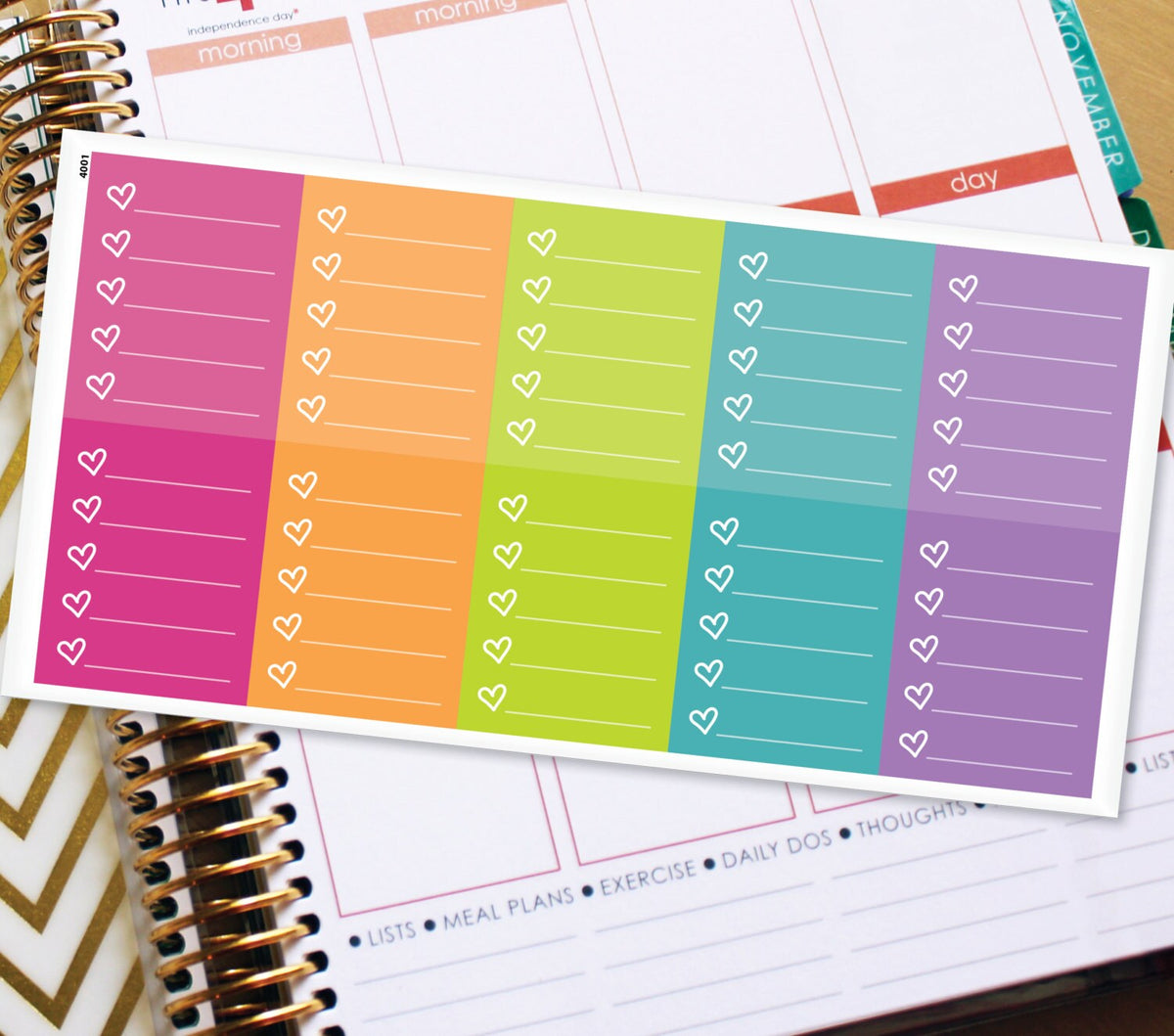 Full Box Planner Stickers Erin Condren Life Planner (ECLP) - 10 Full B ...