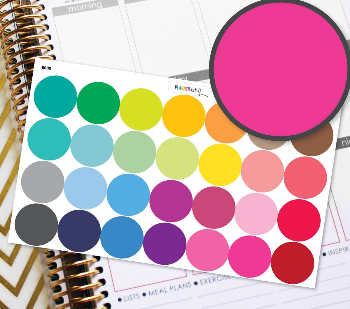 Blank 1 Inch Circle Planner Stickers to be used with Erin Condren Life ...