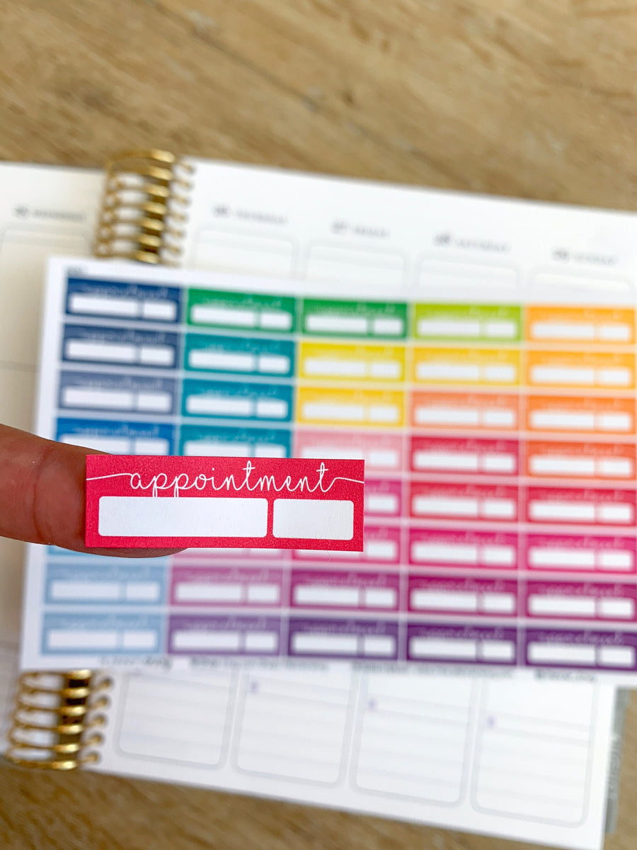 Appointment Planner Stickers - 1.5 x 1 Inch - Work School Doctors Dent ...