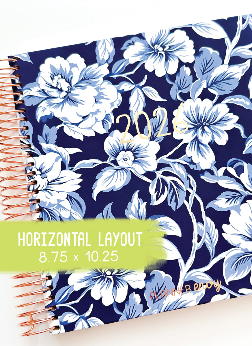 2026 Planner Horizontal Style Perfect For Planner Stickers & Weekly ...