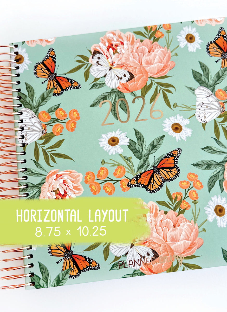 2026 Planner Horizontal Style Perfect For Planner Stickers & Weekly ...