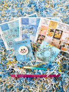 Snowman NYE New Years Snowflakes Snow Animals Forest. January 2024 Planner Envy Subscription Box.