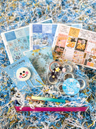 Snowman NYE New Years Snowflakes Snow Animals Forest. January 2024 Planner Envy Subscription Box.
