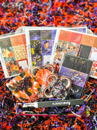 Halloween October Planner Stickers Pumpkin Orange Black Cat Spooky Notepad. October 2023 Planner Envy Subscription Box.