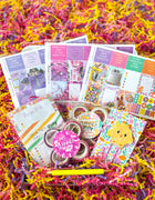 Easter Spring Flowers Cherry Blossoms Lavender Baby Chick Eggs. Planner Stickers & Accessories. April 2024 Planner Envy Subscription Box.