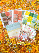Peaches, Yellow Wildflowers Spring Butterflies Fields. June 2024 Planner Envy Subscription Box.