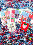 Summer 4th Of July, Strawberries, red white and blue, Pool Vacation. July 2024 Planner Envy Subscription Box.