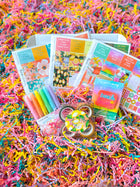 Summer Beach Lemons Lemonade Florals Bright Colors Vacation. August 2024 Planner Envy Subscription Box.