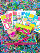 Watermelon Summer 4th Of July Beach Vaca Vacation Fruit Red White & Blue Patriotic. July 2023 Planner Envy Box.