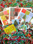 Christmas Holidays Snow Trees Forest Gingerbread Man, Vintage. December 2023 Planner Envy Subscription Box.