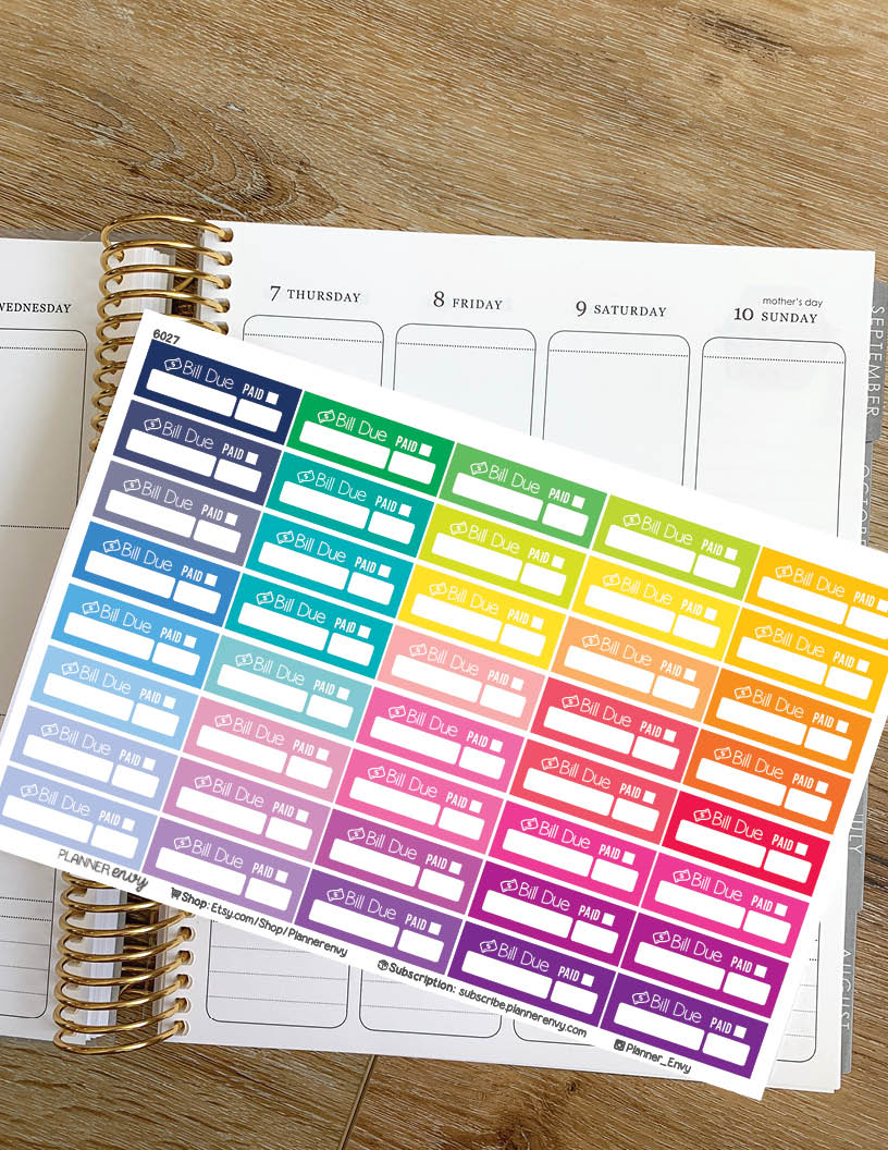 Bill & Money Stickers – Planner Envy bill-money-stickers-planner-envy
