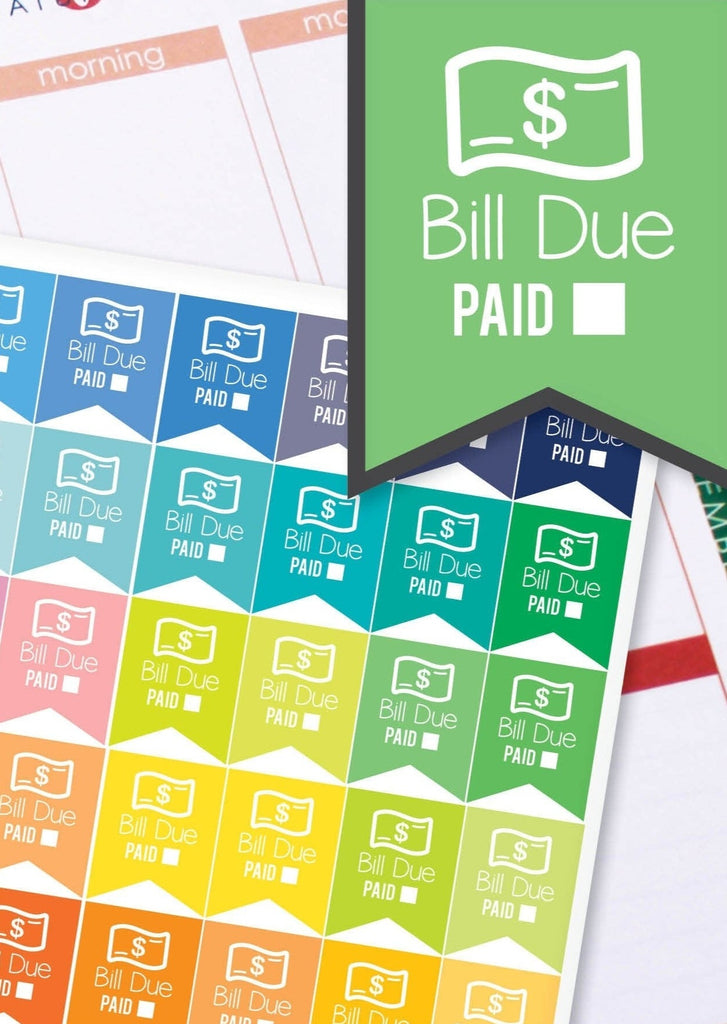 Bill Sticker Bill & Money Stickers – Planner Envy