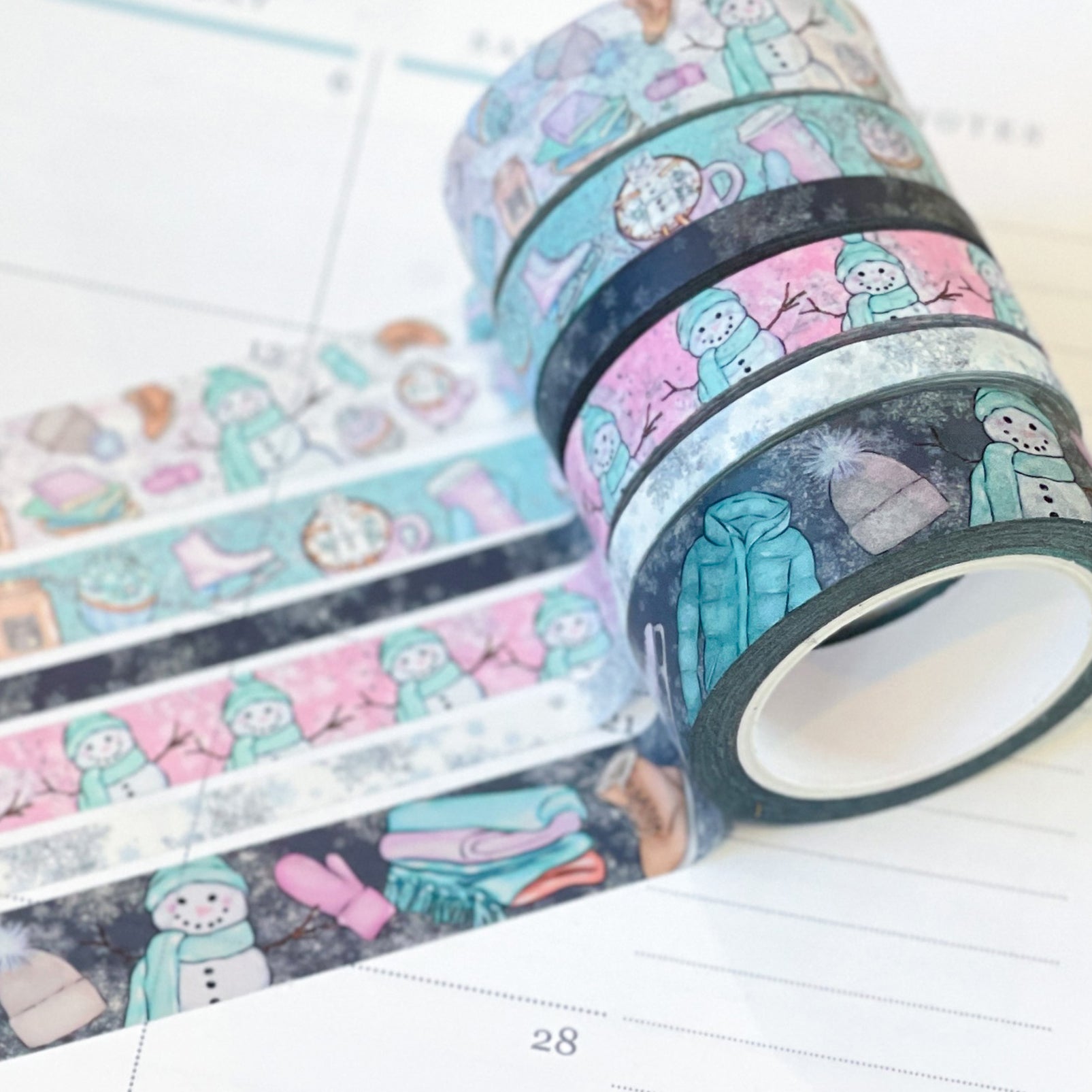 Blue Trees Sparkle Washi Tape – Pretty Packages