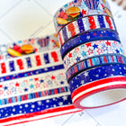 Watermelon Summer 4th Of July Beach Vaca Vacation Fruit Red White & Blue Patriotic. July 2023 Planner Envy Box.