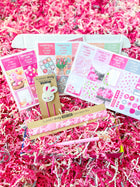 Spring Cherry Blossoms Easter Pink Bunnies Washi Tape Butterfly Pen April 2022 Planner Envy Subscription Box.
