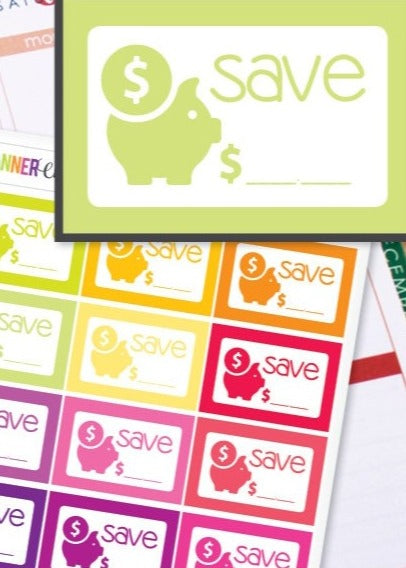 Bill & Money Stickers โ Planner Envy