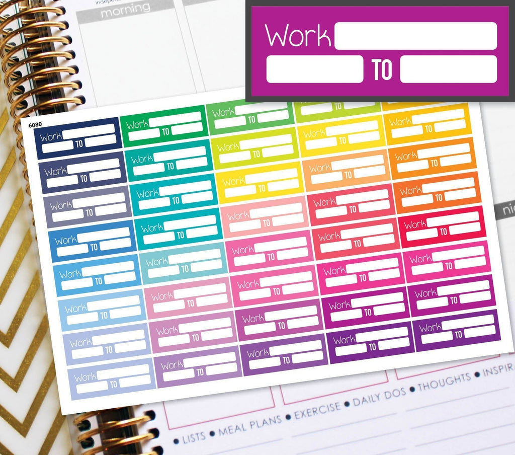 Work Planner Stickers – Planner Envy
