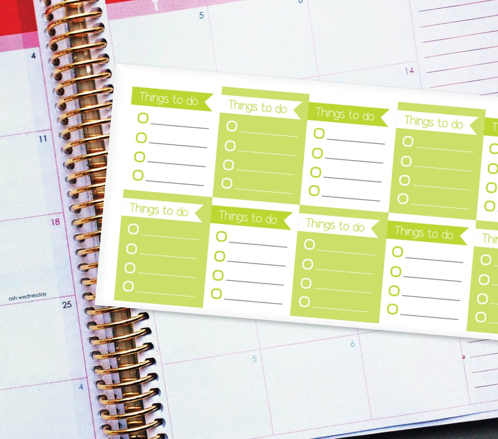 Topic List Sticker To-Do List Stickers – Planner Envy